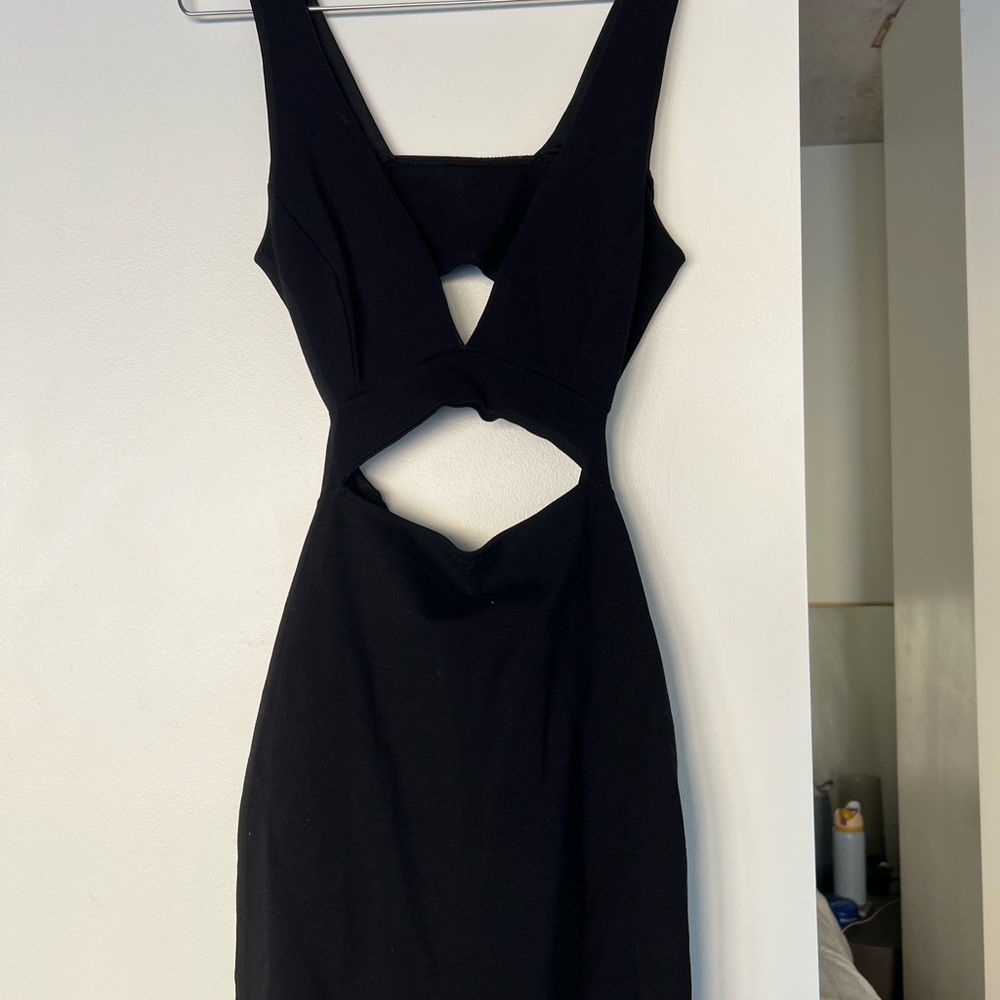 Lulus Elegant Black Cut-Out Dress